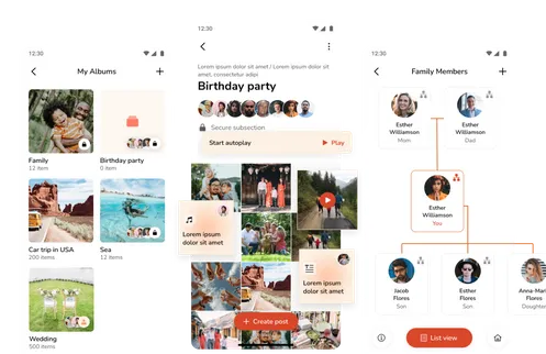 Private Platform for Family Social Networking