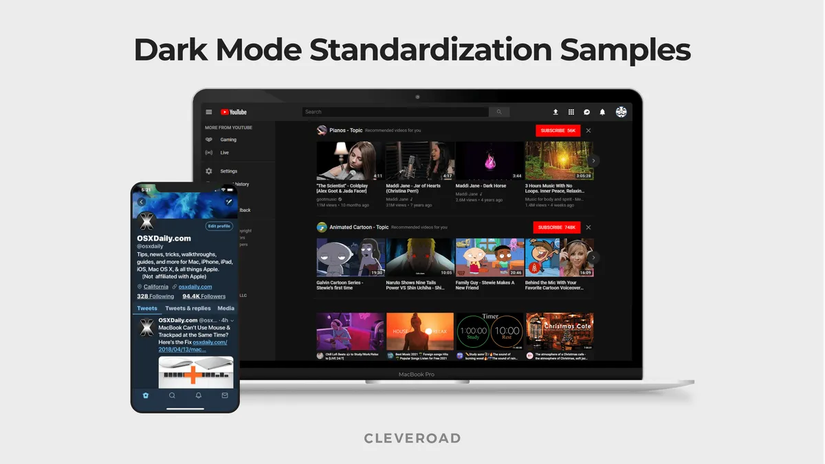 dark mode samples