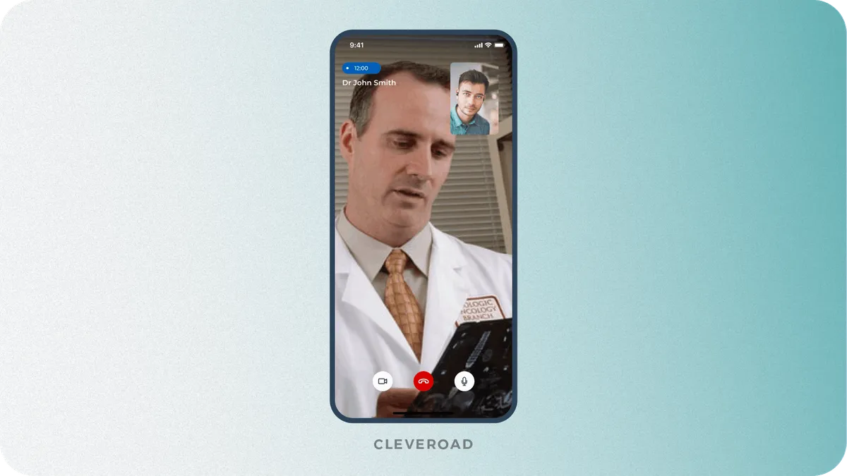 In-app video call medical app development