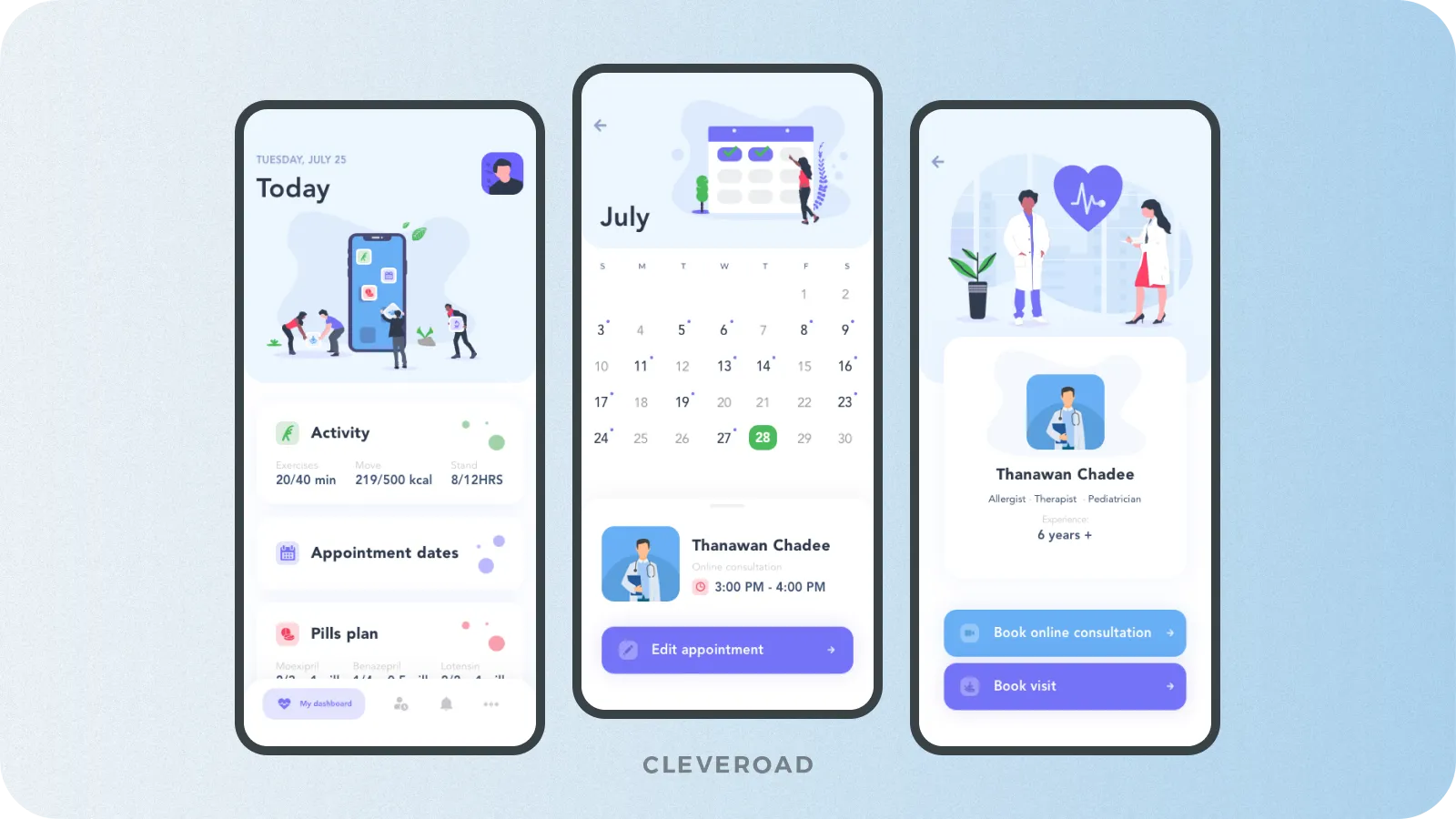 Interface for pharmacy solutions (patients' side)